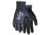MCR Safety NXG Work Gloves, 13 Gauge Nylon Shell, Sandy Nitrile Foam Coated Palm and Fingertips, Black/Blue, Medium, 9673SFM