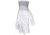 MCR Safety NXG Work Gloves, 13 Gauge Polyester Shell, PU Palm and Fingertips, White, Medium, 96655M