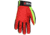MCR Safety Predator Mechanics Work Gloves, Textured PVC Coated Synthetic Palm, Hi-Vis Spandex Back, Back of Hand Impact Protection, Red/Hi-Vis Lime, XX - Large, PD2901XXL