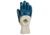 MCR Safety Predator Series Over the Knuckle Nitrile Coated Work Gloves, Palm Reinforced with DuPont Kevlar, Knit Wrist and Jersey Lined, Blue/White, Large, 9760KW