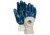 MCR Safety Predator Series Over the Knuckle Nitrile Coated Work Gloves, Palm Reinforced with DuPont Kevlar, Knit Wrist and Jersey Lined, Blue/White, Large, 9760KW