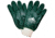 MCR Safety Premium PVC Coated Work Gloves, Double Dipped with Sandy PVC, Nitrile Reinforced, Soft Jersey Lining, Comfortable Knit Wrist, Hunter Green, Large, 6400