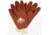 MCR Safety Premium PVC Coated Work Gloves, Double Dipped with Sandy PVC, Nitrile Reinforced, Soft Jersey Lining, Comfortable Knit Wrist, Red, Large, 6450S