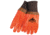MCR Safety PVC Coated Insulated Work Gloves, Single Dipped Hi-Vis Smooth PVC, Foam Lined, Comfortable Knit Wrist, Orange, Large, 6702F