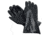 MCR Safety PVC Coated Work Gloves, Double Dipped with Sandy PVC, Soft Interlock Lining, 14in Length, Black, Large, 6524S