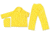 MCR Safety Rainsuit Pvc 1PLY Yellow L O503L