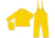 MCR Safety Rainsuit Pvc 1PLY Yellow 4X O703X4