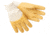 MCR Safety Rubber Coated Work Gloves, Crinkle Texture Finish, Comfortable Knit Wrists, Jersey Lining, Yellow/Natural, Large, 6830
