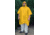 MCR Safety Schooner 2 Series Rain Poncho, .35mm PVC/Poly, Attached Hood, Side Snap Closure, Yellow, One Size, 2000