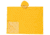 MCR Safety Schooner 2 Series Rain Poncho, .35mm PVC/Poly, Attached Hood, Side Snap Closure, Yellow, One Size, 2000