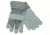 MCR Safety Split Leather Palm Work Gloves, 2.5in Plasticized Cuff, Foam Insulated Full Sock Lining, Gray, Large, 1450L