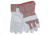 MCR Safety Split Leather Palm Work Gloves, B Grade Shoulder Leather, 2.5in Plasticized Safety Cuff, Gray, Large, 1270B