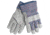 MCR Safety Split Leather Palm Work Gloves, B Grade Shoulder Leather, 2.5in Rubberized Safety Cuff, Gray, Large, 1300