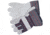 MCR Safety Split Leather Palm Work Gloves, C Grade Shoulder Leather, 2.5in Rubberized Safety Cuff, Assorted Fabrics, Gray, Medium, 12010M