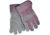MCR Safety Split Leather Palm Work Gloves, C Grade Shoulder Leather with 2.5in Rubberized Safety Cuff, Gray, Large, 1455N