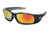 MCR Safety SR11R Swagger SR1 Series Safety Glasses, Soft Non-Slip Nose Piece and Temples, Fire Mirror, One Size, SR11R