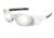 MCR Safety SR127 Swagger SR1 Series Safety Glasses, Soft Non-Slip Nose Piece and Temples, Silver Mirror, One Size, SR127