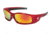 MCR Safety SR13R Swagger SR1 Series Safety Glasses, Soft Non-Slip Nose Piece and Temples, Fire Mirror, One Size, SR13R