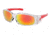 MCR Safety SR14R Swagger SR1 Series Safety Glasses, Soft Non-Slip Nose Piece and Temples, Fire Mirror, One Size, SR14R