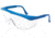 MCR Safety SS120 ST1 Series Safety Glasses, Wrap-Around Lens Design with Built-In Side Shields, Clear Lens/ Blue Frame, One Size, SS120