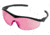 MCR Safety ST1 Series Safety Glasses, Non-Slip Temple Grips, Vermillion, One Size, ST11V