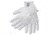 MCR Safety Steelcore 2 7 Gauge Cut Resistant Work Gloves, Polyester Wrapped Stainless Steel, PVC Blocks on 2 Sides, White, Small, 9382S