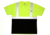 MCR Safety STSCL2MSLX3 Hi Vis Safety Work T-Shirts, Soft Poly Birdseye Mesh, Short Sleeve and Tagless Design, ANSI 107 Type R Class 2, Fluorescent Lime, 3X, STSCL2MSLX3
