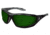 MCR Safety Swagger RP2 Series Welding Filter Shade 5.0 Dark Safety Glasses, Foam Lined Lenses, Green Filter 5.0, One Size, RP2150