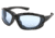MCR Safety Swagger RP3 Series Foam Lined Safety Glasses, MAX6 Anti-Fog Lenses, Interchangeable Head Band Included, Light Blue, One Size, RP313PF
