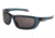 MCR Safety Swagger UD1 Series Safety Glasses, MAX3 Superior Anti-Scratch Coating, Co-Injected TPR over Polycarbonate Temples, Gray/ Crystal Blue, One Size, UD122P