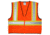 MCR Safety VWCCS2OX4 Hi Vis Reflective Safety Vest, ANSI Type R Class 2, 4in Silver Stripes, Zipper Front Closure, Fluorescent Lime, 4X, VWCCS2OX4
