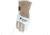 MCR Safety Welding Premium Top Grain Goatskin Palm, Split Leather Back, 2.5in Split Leather Cuff, Sewn with DuPont Kevlar, White and Brown, Large, 4890L