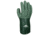 MCR Safety Work Gloves, 13 Gauge Seamless Cotton Polyester Shell, MicroFinish Full Nitrile Coating, 12in Gauntlet Cuff, Green, Medium, MG9756M
