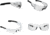 Mechanix Wear Vision Type-N Safety Glasses, Clear/Black, One Size, VNS-10AA-BU