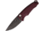 Medford Auto Smooth Criminal Button Automatic Folding Knife, 3in, S35VN Stainless, Black PVD, Drop Point Blade, Red Anodized Aluminum Handle, MDA39SPQ41AI