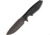 Medford Huntsman Strapper Black Fixed Blade Knife, 4in, D2 Tool Steel, Standard Edge, Drop Point, Black, G10 Handle MD92DP08KB