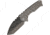 Medford Praetorian T Framelock Folding Knife, 3.75in Black Pvd Coated S35Vn SS Tanto Blade, Tumbled Finish Titanium Handle, Glass Breaker, Thumb Stud, Pocket Clip, Water Tight Case, MK012SPT-01TM