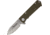 Medford TFF-4 Night Stalker Black Folding Knife,3.25in,D2 Tool Steel,Standard Edge,Drop Point, Handle MD14