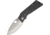 Medford TFF Framelock Folding Knife, 4in Tumbled Finish S35Vn SS Drop Point, Black Pvd Coated Titanium Handle, Thumb Pull, Pocket Clip, Watertight Storage Case, MK046ST-30PV