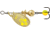Mepps Aglia-e In-Line Spinner, 1/12 oz, Treble Hook w/Egg Gold Hot Chartreuse, BE0 GHC