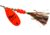Mepps Aglia Flashabou In-Line Spinner 1/3 oz Hot Orange-Black/Orange, B4FT HO-BO