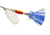 Mepps Aglia Flashabou In-Line Spinner 1/3 oz Silver-Blue/Silver, B4FT S-BLS