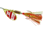 Mepps Aglia Flashabou In-Line Spinner 1/4 oz Red/White-Red/Gold, B3FT G/RW-RG