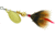 Mepps Aglia In-Line Spinner, 1/12 oz, Dressed Treble Hook, Gold Blade &amp; Brown Tail, B0ST G-BR