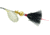 Mepps Aglia In-Line Spinner, 1/12 oz, Dressed Treble Hook, Silver Blade &amp; Black Tail, B0ST S-BK
