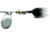 Mepps Aglia In-Line Spinner, 1/12 oz, Dressed Treble Hook, Silver Blade &amp; Gray Tail, B0ST S-G