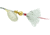 Mepps Aglia In-Line Spinner, 1/12 oz, Dressed Treble Hook, Silver Blade &amp; White Tail, B0ST S-W