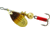 Mepps Aglia In-Line Spinner 1/12 oz, Plain Treble Hook, Brown Trout Blade, B0 BRT