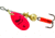 Mepps Aglia In-Line Spinner 1/12 oz, Plain Treble Hook, Hot Pink Blade, B0 HP
