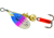 Mepps Aglia In-Line Spinner 1/12 oz, Plain Treble Hook, Rainbow Trout Blade, B0 RBT
